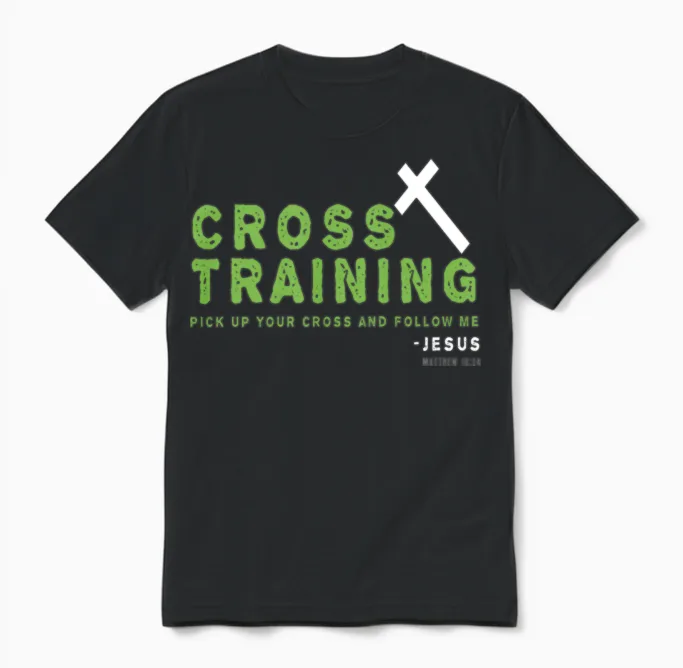 Christian Training Pun Christian Design Unisex T-Shirt in Black