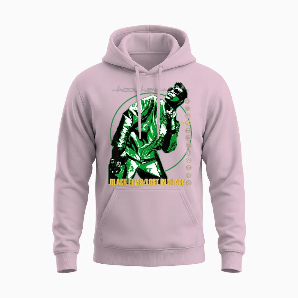 Control Industry - Kool Keith Verloren Im Weltraum T-Shirt Schwarz Unisex Erwachsene S Eu 16 V-Ausschnitt Kurzarm Polyester 100% Klassisch Exklusive Kool Keith-Design Unisex Hoodie in Light Pink