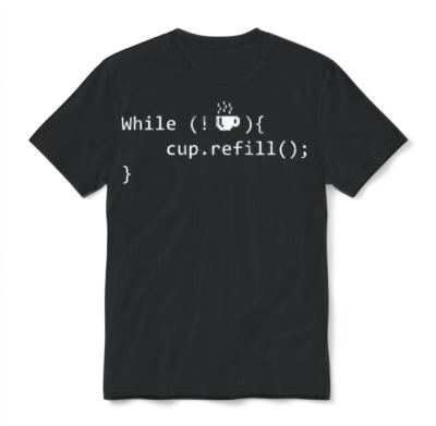 Funny Programmer for Java Coffee Programming Unisex T-Shirt - Black