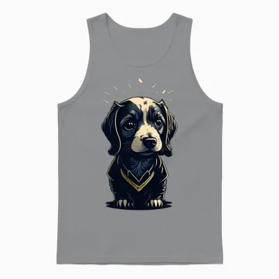 Little Dog Unisex Tank Top - Sport Grey
