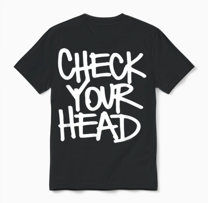 The Beastie Boys Check Your Head Music Gift Hip Hop Fans T-Shirt, Blue, S Unisex T-Shirt in Black