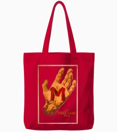 M - Eine Stadt Sucht Ihren Mörder Stummfilm Klassiker Tote Bags - Red
