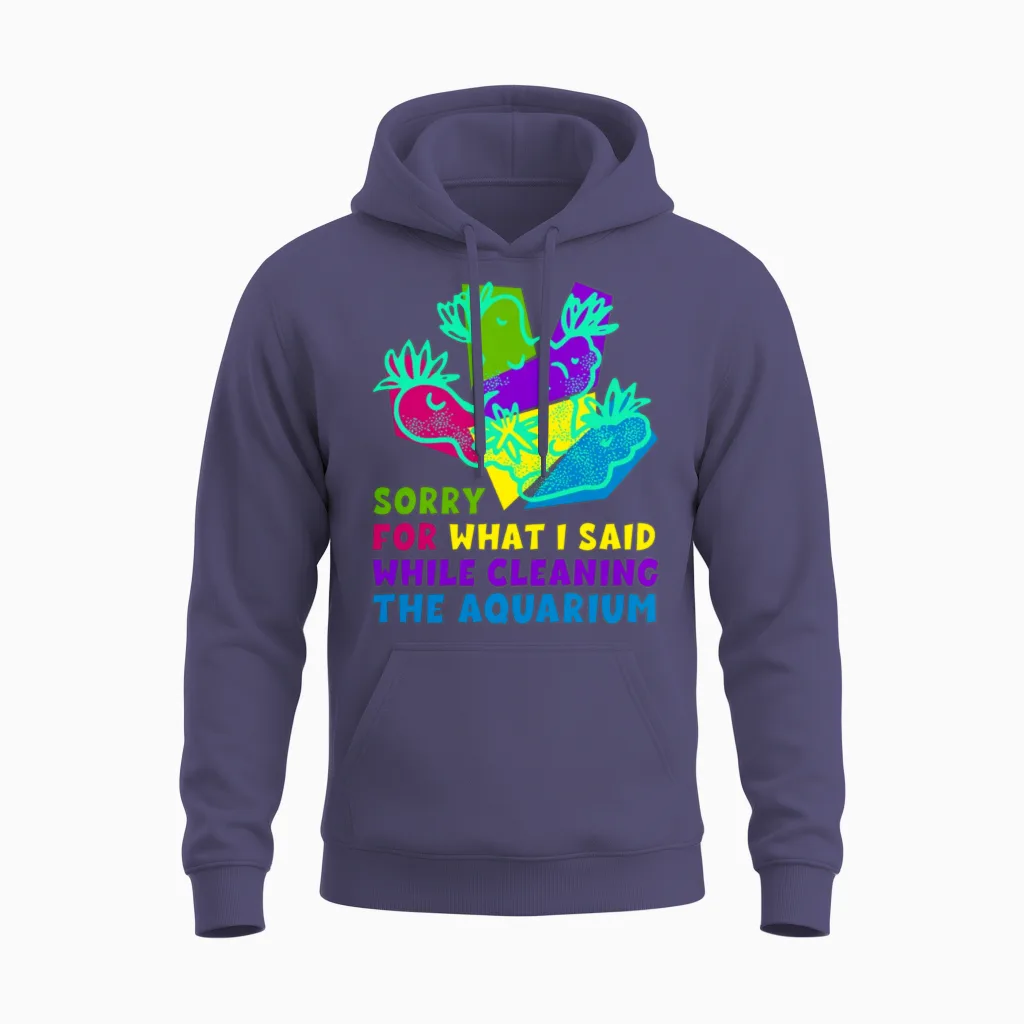 Funny Aquarium Owner Unisex Hoodie in Heather Sport Dark Navy
