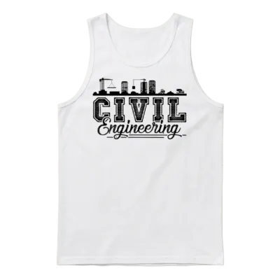 Civil Engineering Unisex Tank Top - White