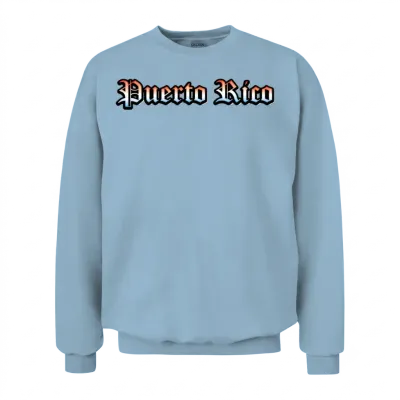Puerto Rico Gothic Unisex Sweatshirt - Light Blue