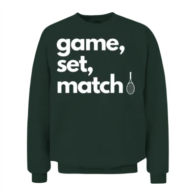 Game Set Match Unisex Sweatshirt - Forest