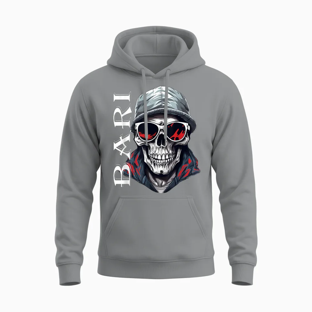 Bari T-Shirt Tradition Ultras Italy Bari Men's & Women's T-Shirt, Black Unisex Hoodie in Sport Grey