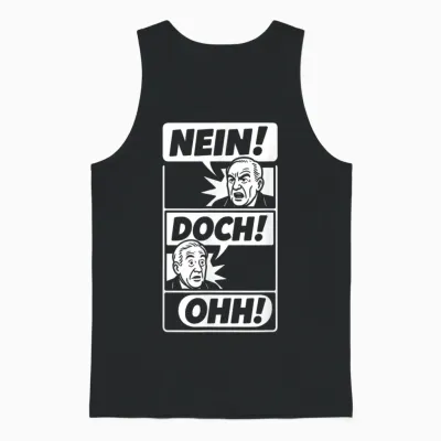 Nein! Doch! Ohh! - Kultreaktion in Comic Style Unisex Tank Top - Black