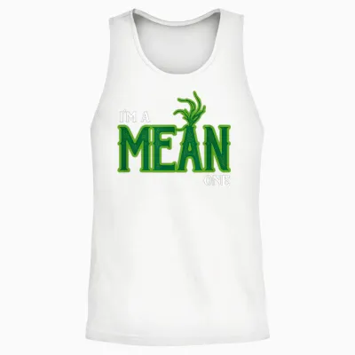 I'm a Mean One Unisex Tank Top - White