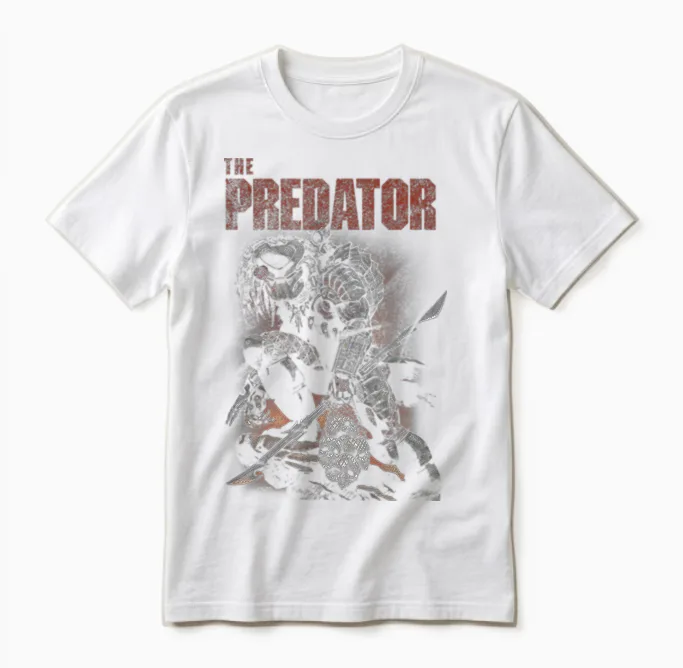 Predator Skull Hunter Hunting Unisex T-Shirt in White