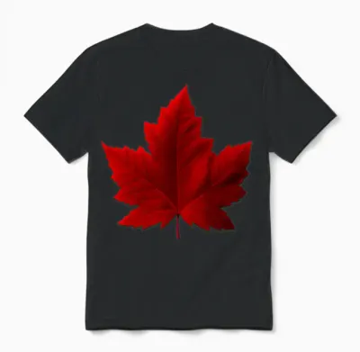 Canada Maple Leaf Souvenirs Unisex T-Shirt - Black