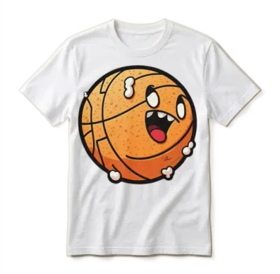 Funny Basketball Unisex T-Shirt - White