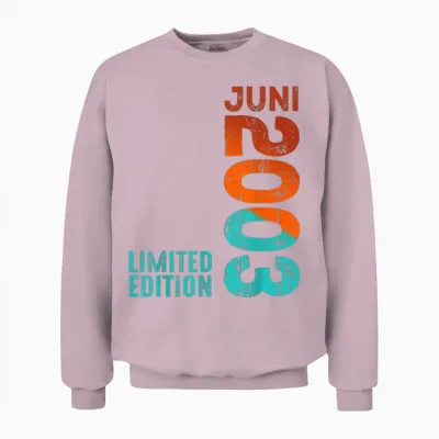 Limited Edition Juni 2003 Legendär Seit Juni 2003 Geburtstag Unisex Sweatshirt - Light Pink