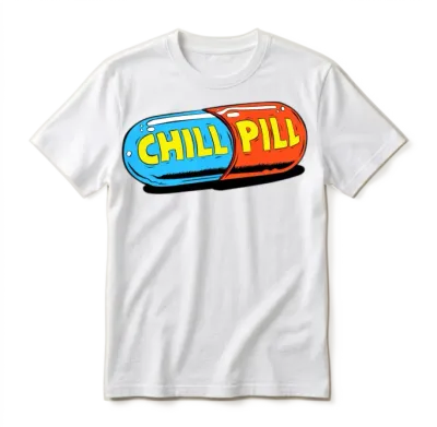 Take a Chill Pill Unisex T-Shirt - White