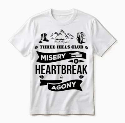 Fort Knox Three Hills Club (dark) Unisex T-Shirt - White