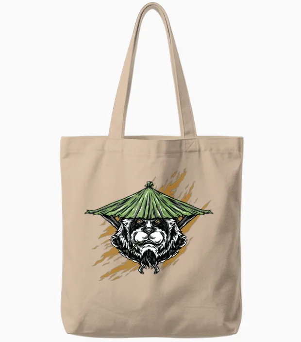 Kung Fu Master Tote Bags in Natural