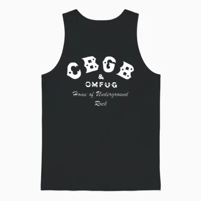 Cbgb Omfug Home of Underground Rock Unisex Tank Top - Black