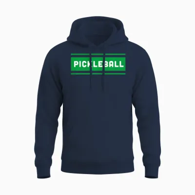 Classic Cool Retro Pickleball Unisex Hoodie - Navy