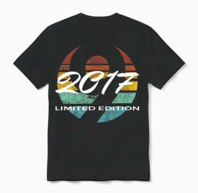 9. Geburtstag Mädchen Junge 9 Jahre 2017 Lustig Geschenk Unisex T-Shirt - Black
