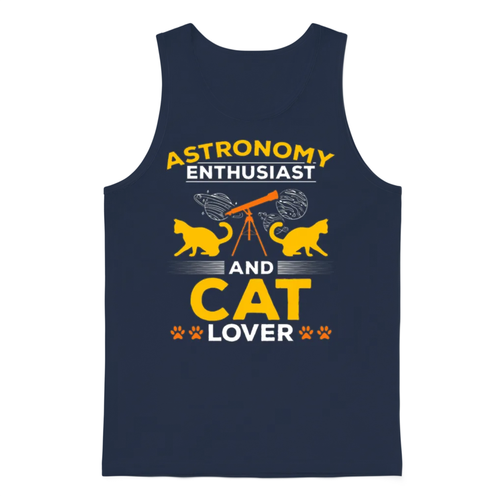 Solar System Astronomy I Astronomy Enthusiast And Unisex Tank Top - Navy