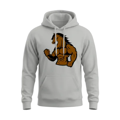 Strong Horse Unisex Hoodie - Ash