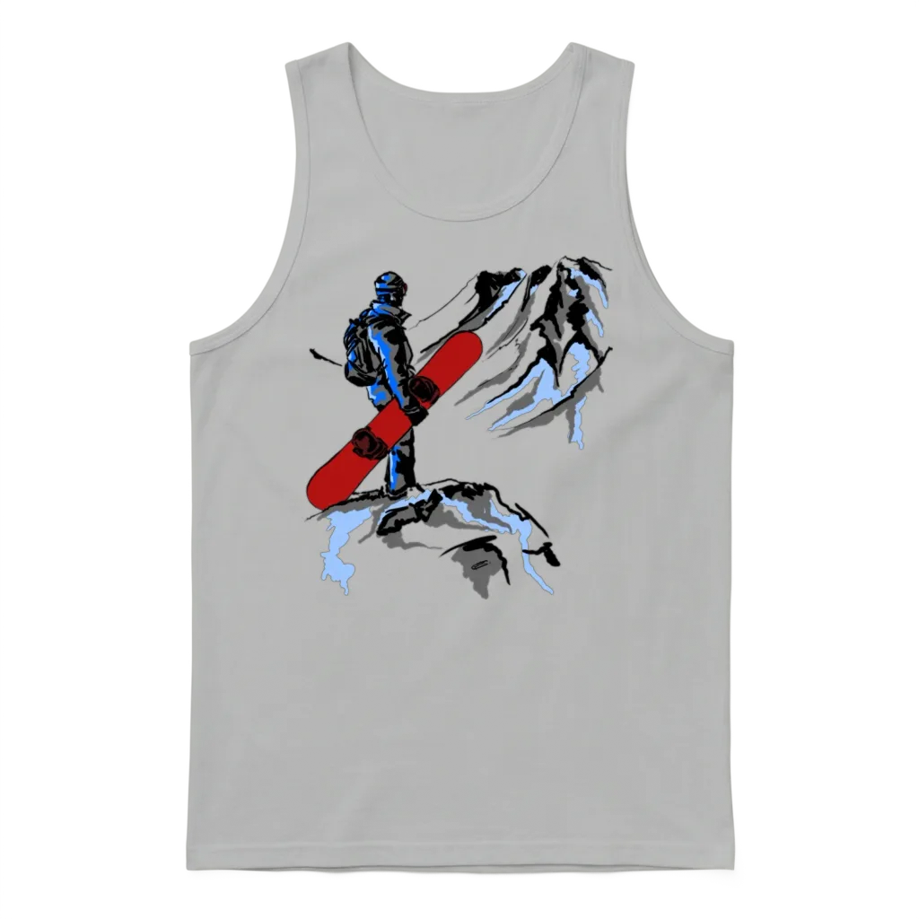 Snowboarding Unisex Tank Top - Ash