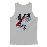 Snowboarding Unisex Tank Top - Ash – 1