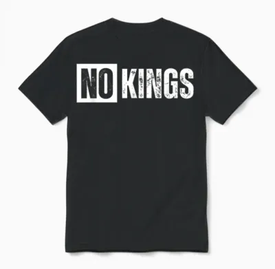 No Kings Unisex T-Shirt - Black