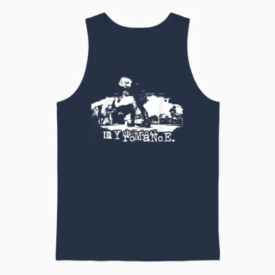My Chemical Romance Live T-Shirt, Black Unisex Tank Top - Navy