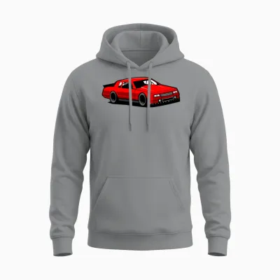 Chevy Monte Carlo Racing Car Unisex Hoodie - Sport Grey