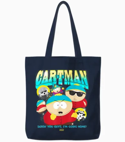 South Park Eric Cartman Screw You Guys I'm Going Home! Tote Bags - Navy