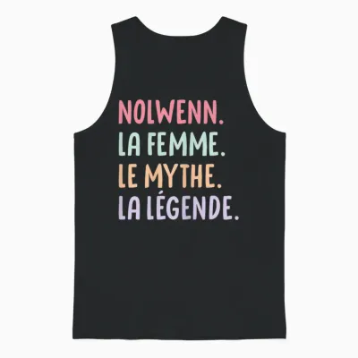Wife Girlfriend Humour Gift Personalized Name Nolwenn T-Shirt, Black, Female X-Small Unisex Tank Top - Black