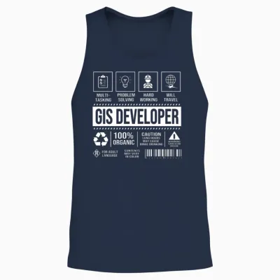 Geographic Information Systems Gis Developer Unisex Tank Top - Navy