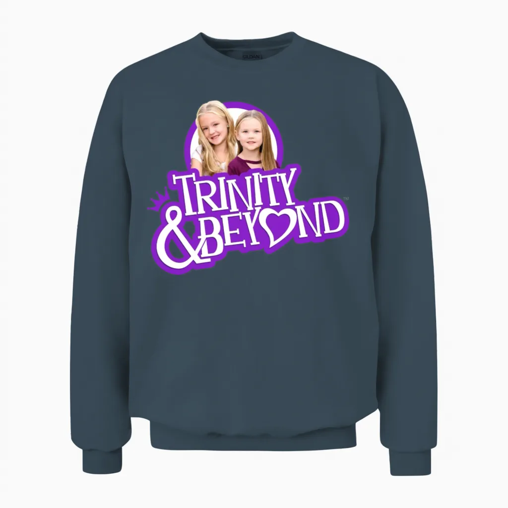 Trinity and Beyond Logo Unisex Sweatshirt in Dark Heather