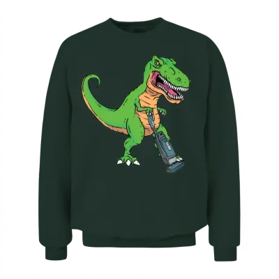Vacuum Cleaner T-Rex Unisex Sweatshirt - Forest
