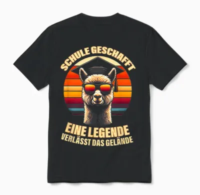 Schulabschluss Legende 10 Klasse Realschule Hauptschule Abi Unisex T-Shirt - Black