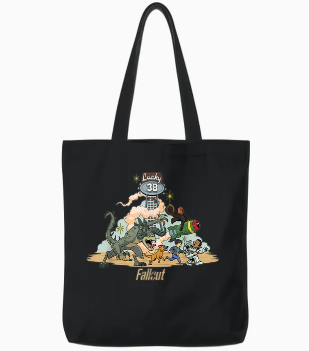 Fallout - New Vegas Tote Bags in Black