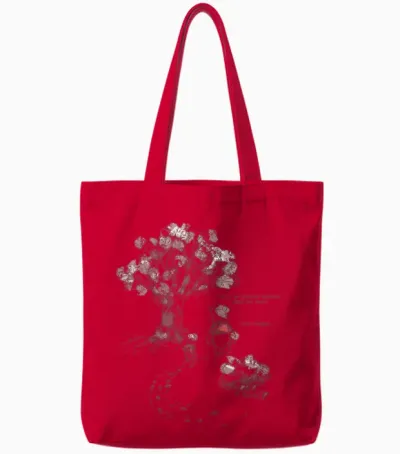 Disney Winnie the Pooh & Piglet Always Friends Forever T-Shirt, White Tote Bags - Red