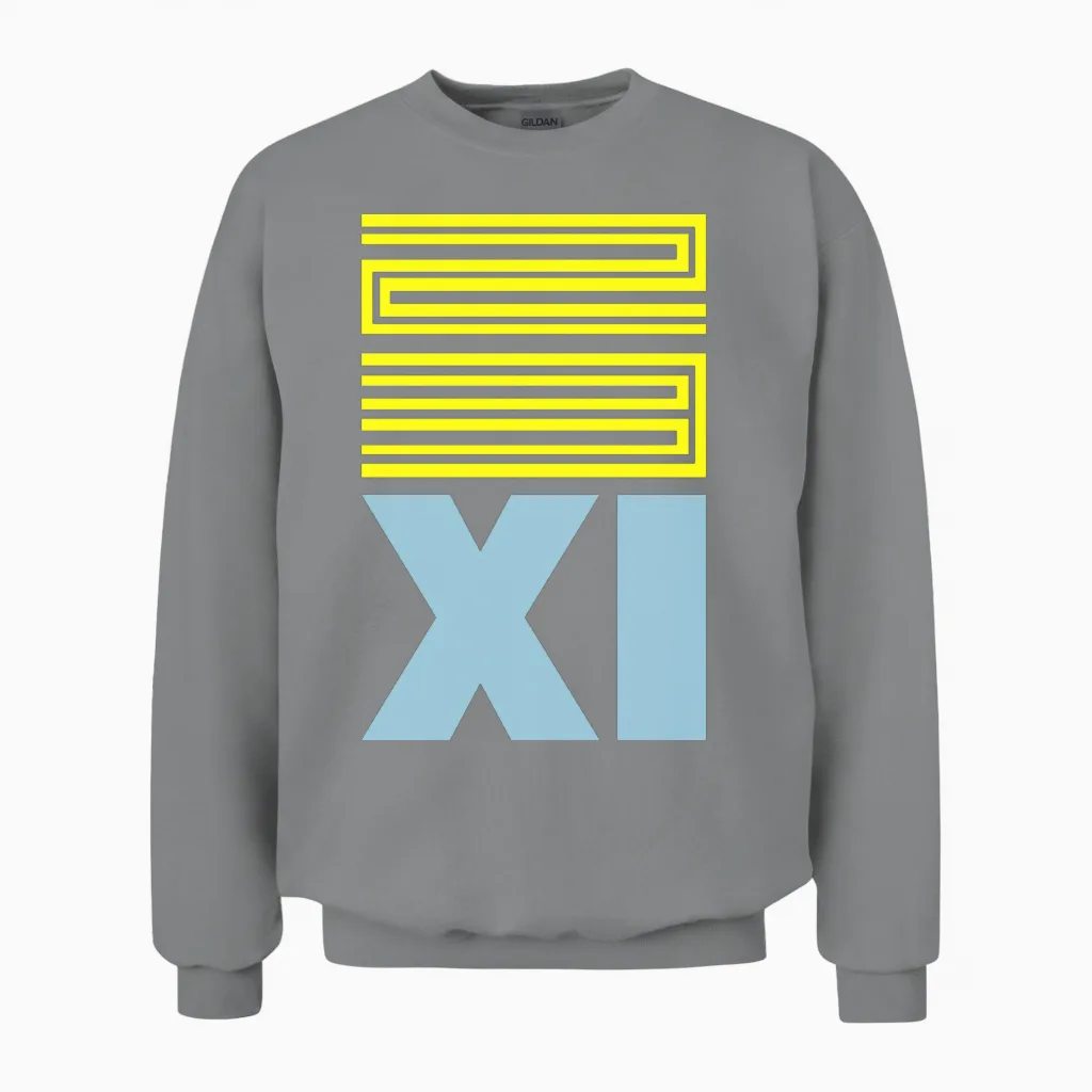 Gamma 23 Retro 11 Jordan Unisex Sweatshirt in Sport Grey