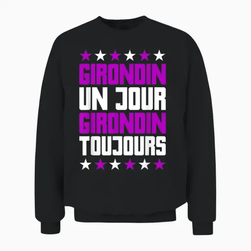 Humour Girondin Bordeaux Gironde Bordeaux Region Gift T-Shirt, Black, S Unisex Sweatshirt - Black