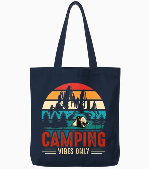 Camping Travelling Hiking Tote Bags in Navy