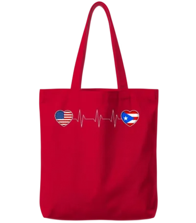 Puerto Rico Tote Bags - Red