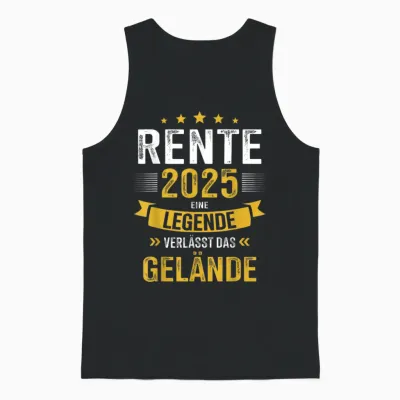 Legend Leaves Terrain for Retired Pensioners - Men & Women - Unisex Adult - Black - S - Unisex Tank Top - Black