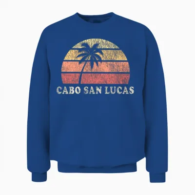 Cabo San Lucas 70s Throwback Unisex Sweatshirt - Royal