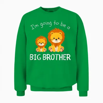 Kids Big Brother 2025 Promoted to Big Brother 2025 T-Shirt, Black Unisex Sweatshirt - Irish Green