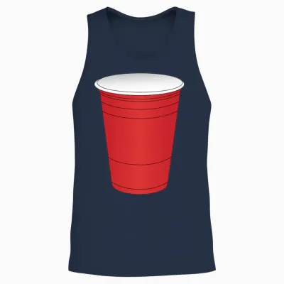 Red Solo Cup Unisex Tank Top - Navy
