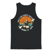 Kayak-Rafting Kayaker Vintage 1974 Birthday Unisex Tank Top - Black – 1