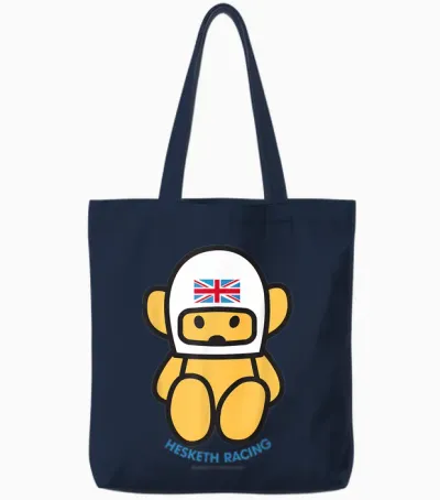 Uk World Champion Team Maskottchen Auto 70er Jahre Classic Tote Bags - Navy