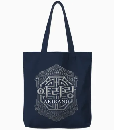 Arirang Hangul Koreanische Kultur Seoul Korea Souvenir Tote Bags - Navy
