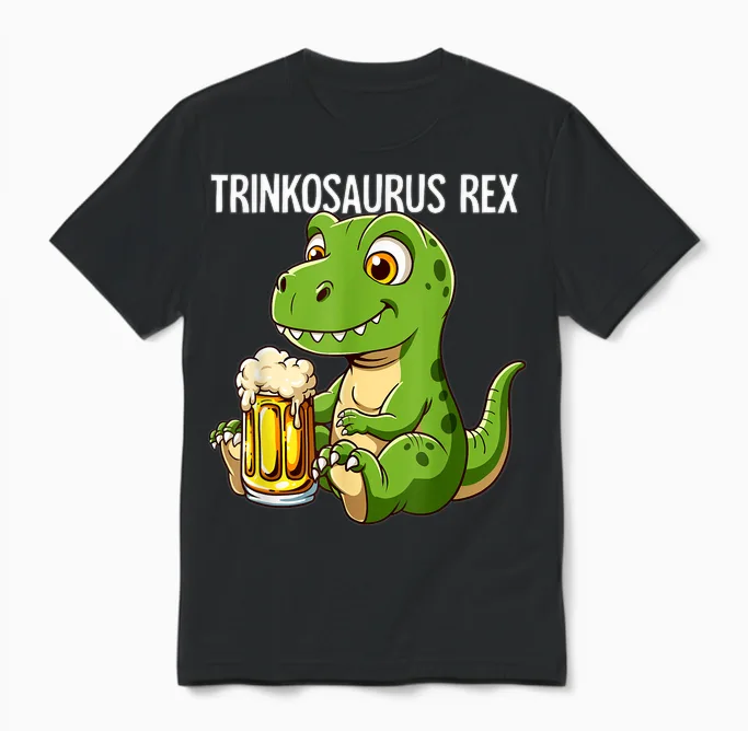 Bier Rex Unisex T-Shirt in Black